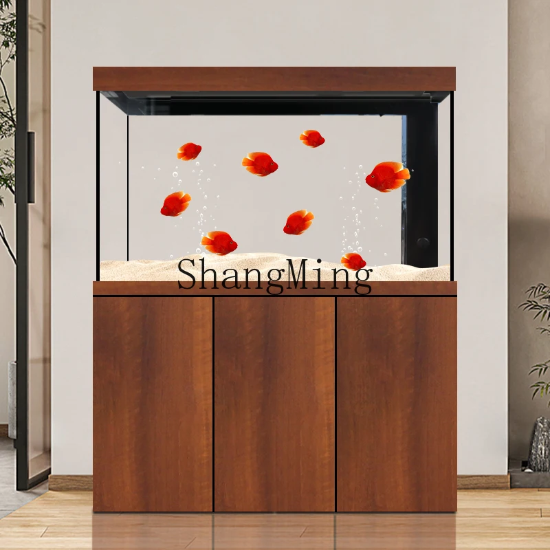 

SM new high-end fish tank living room water-free aquarium floor-to-ceiling home