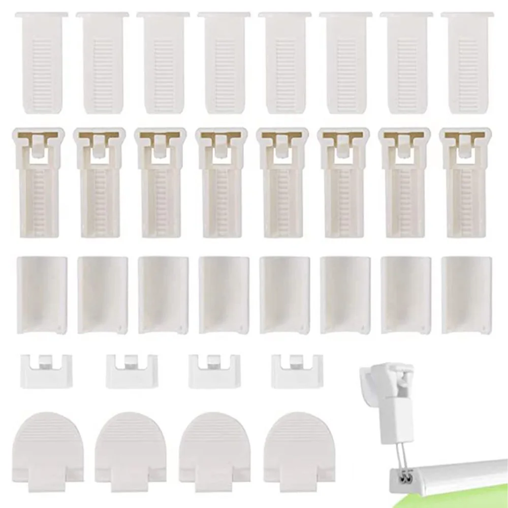 

Curtain Parts White Curtain Hooks Pleater Tape Hook Traverse Pleater Prongs Curtain Pleat Clips Curtain Hooks for Drapes