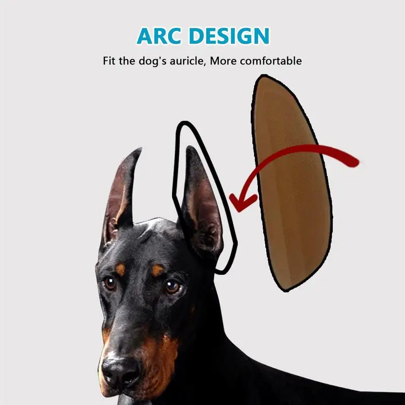 2PCS Dog Ear Posting Kit Fixed Dog Ear Stand Up Tool Support Fixed Doberman Dog Ear Posting Kit Stand For Doberman over 2 Months
