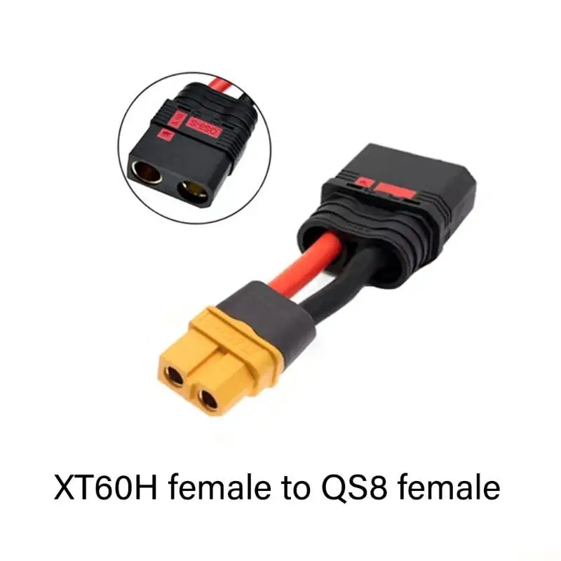 B03F Multiple Length Adapters Wire XT60 to QS8 Charging Cable Power Supply Cord Silicone Texture Suitable for Portable Power