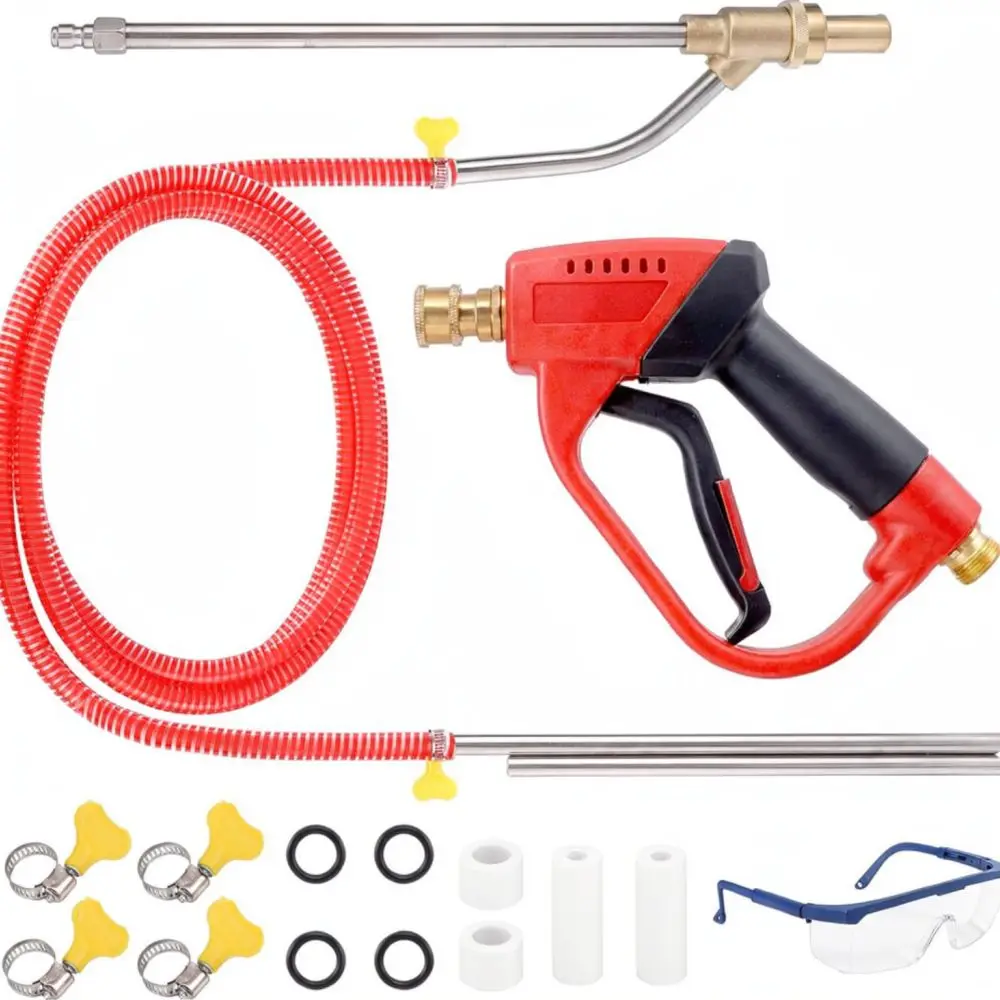 Sandblasting Kit For Pressure Washer Ceramic Nozzle Rust Paint Stripper Tool 5000 PSI High Pressure Surface Cleaning Device