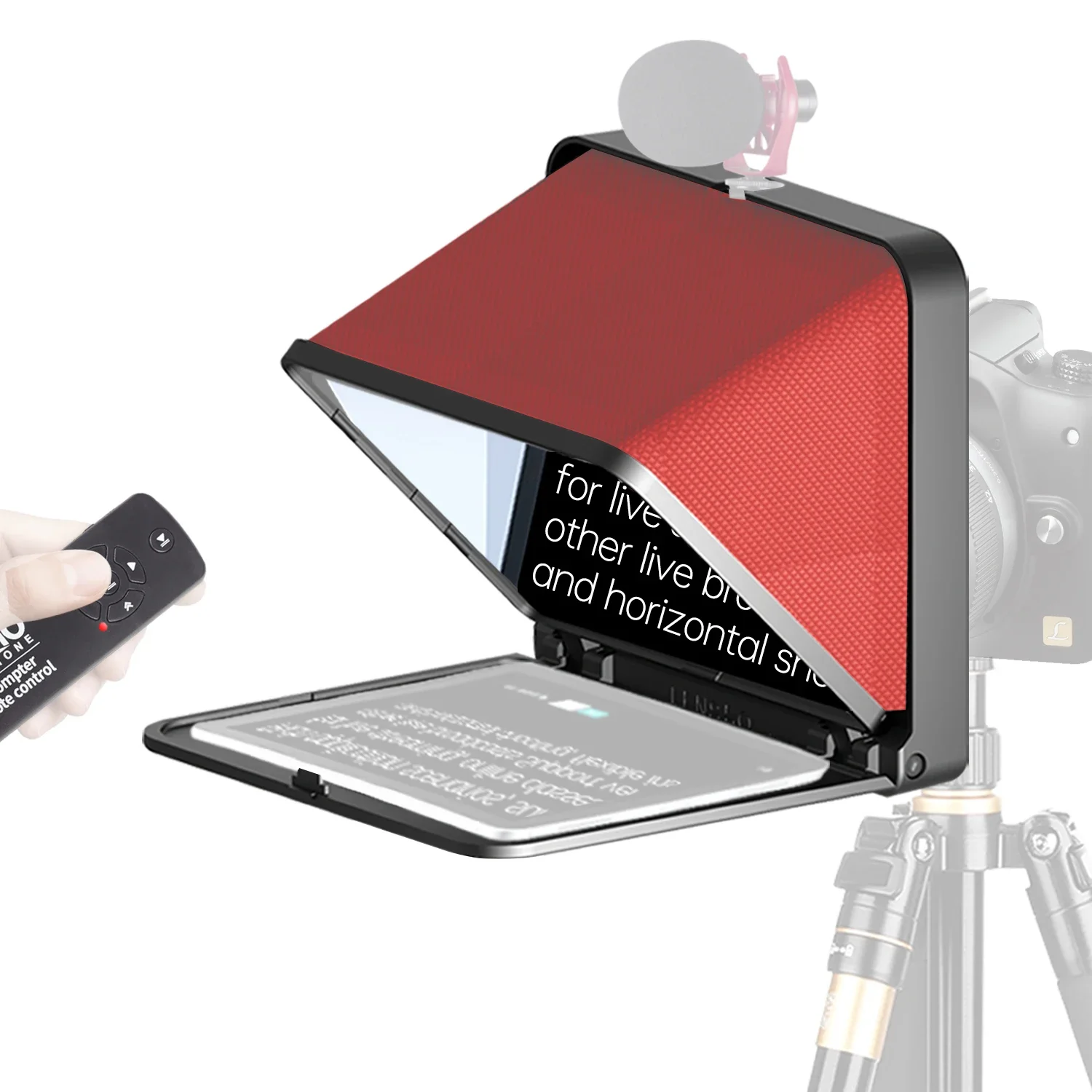 LENSGO TC7 Tablet Teleprompter 7.9 inch Tablet iPad Phone Portable Foldable Prompter For Phone Camera Recording