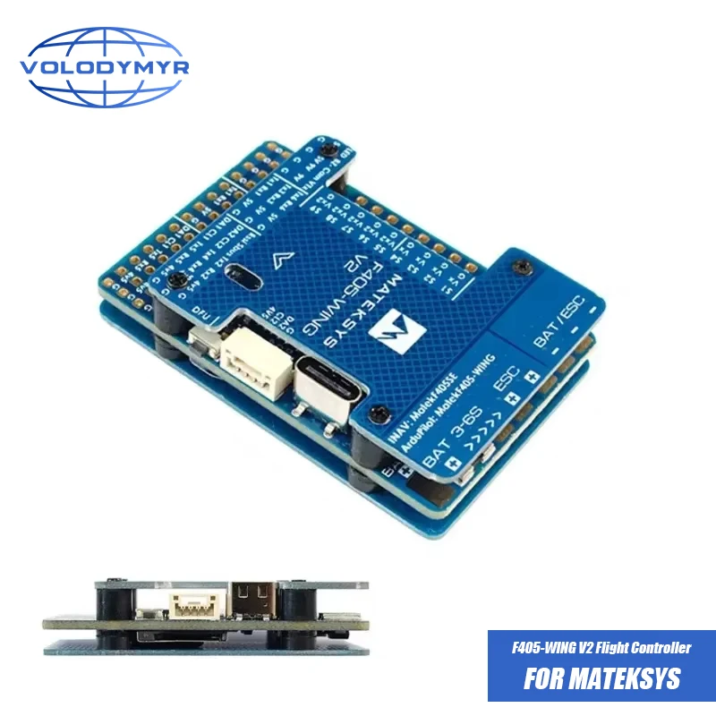 VOLODYMYR for Matek F405-WING V2 Flight Controller STM32F405RGT6 ICM42688P OSD SD Slot for ArduPilot INAV RC Fixed Wing Airplane