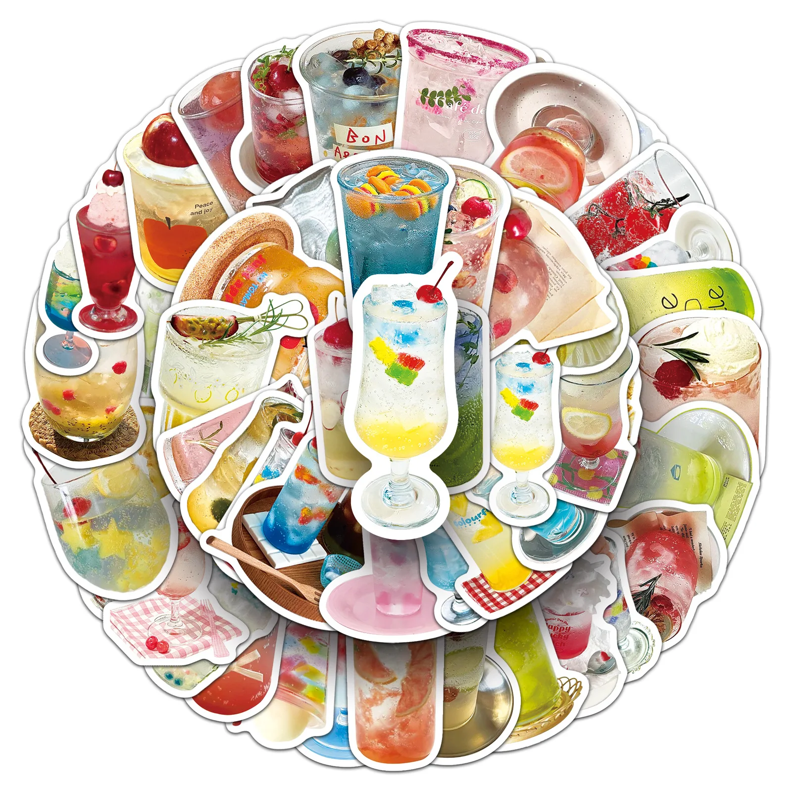 50 SZTUK Naklejek Graffiti z Efektem Bąbelków, Dekoracje na Napoje, Naklejki w Stylu INS, Zabawki DIY dla Dzieci, na Laptopa, Gitarę, Samochód, Rower, Deskorolkę