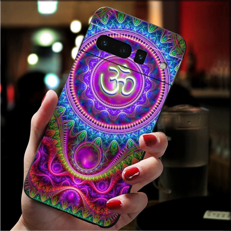 

Yoga Om Mandala Art Phone Case for Google Pixel 10 9 Pro XL 9A 8 7 6 Pro Pixel 8A 7A 6A Pixel 8 7 6 5