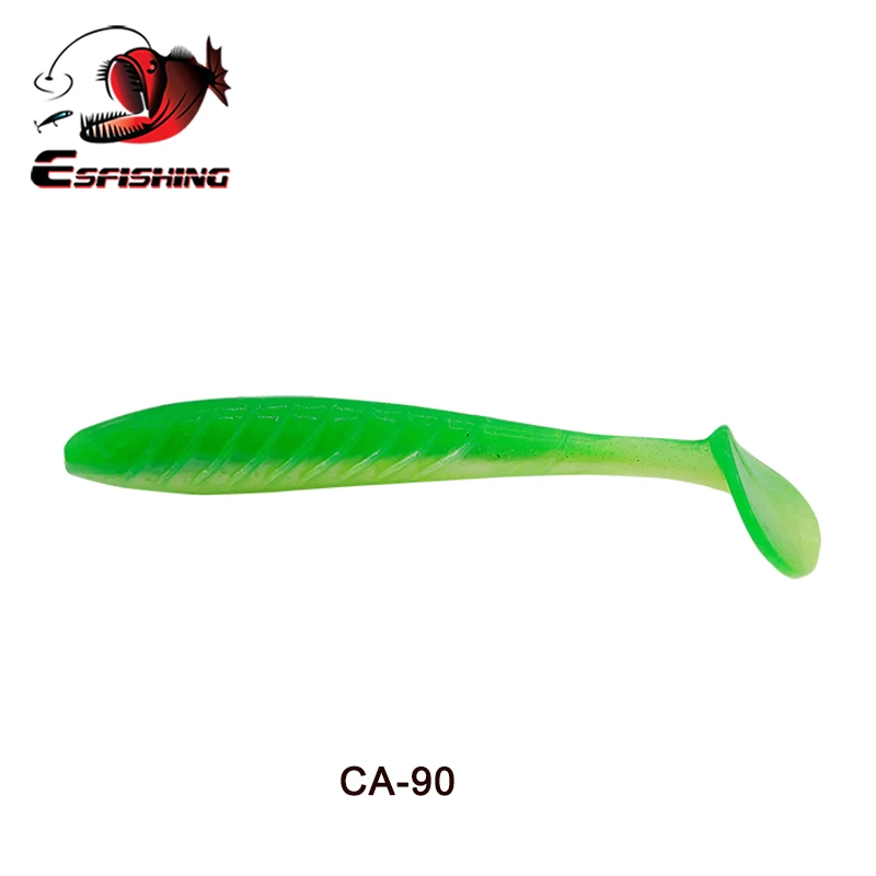 ESFISHING Angelköder Ripple Shad 100mm 125mm 70mm Weicher SwimBait Meeresangeln Plastikköder Hecht Barsch Pesca