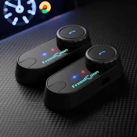 Freedconn T Com VB Motorcycle Helmet Headset Bluetooth Stereo Intercom Call Wireless Communication Interphone FM Music Sharing