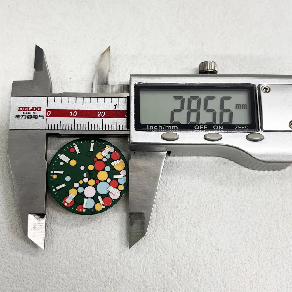 28.5mm NH35 dial pink yellow bubble dial NH35 oysterper case with stainless steel bracelet for NH35 automatic movement watchmods