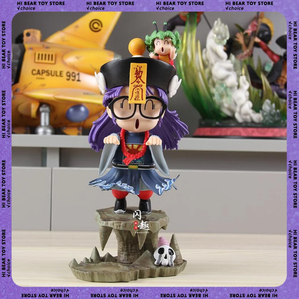 23cm Arale Anime Figure IQ Doctor Arale Cosplay Zombie Figures Cute Arale Statue Collect Decor Model Doll Kid Birthday Gifts Toy