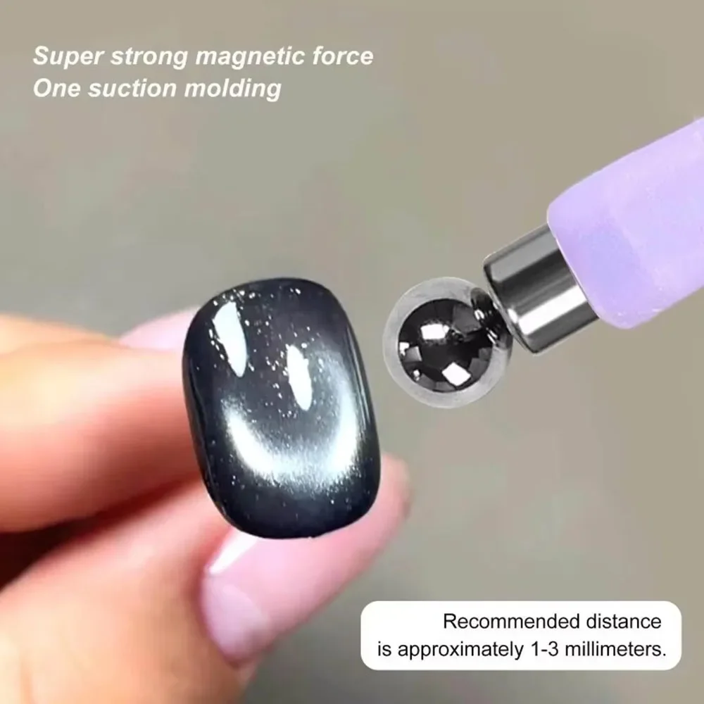 8-in-1 Nagelmagnet Multifunktional zum Anziehen von Glasperlen, Katzenaugen-Nagellack und Gel-Lack, Multi-Style Nagelkunst-Werkzeuge – Detail 3