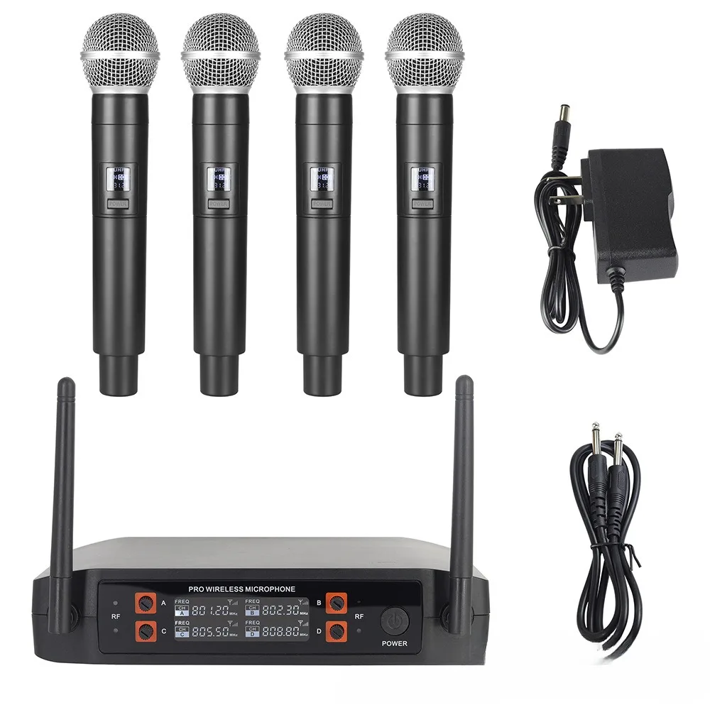 microphone-sans-fil-a-4-canaux-k-song-one-drag-four-audio-exterieur-karaoke-conference-hote-du-micro-de-performance
