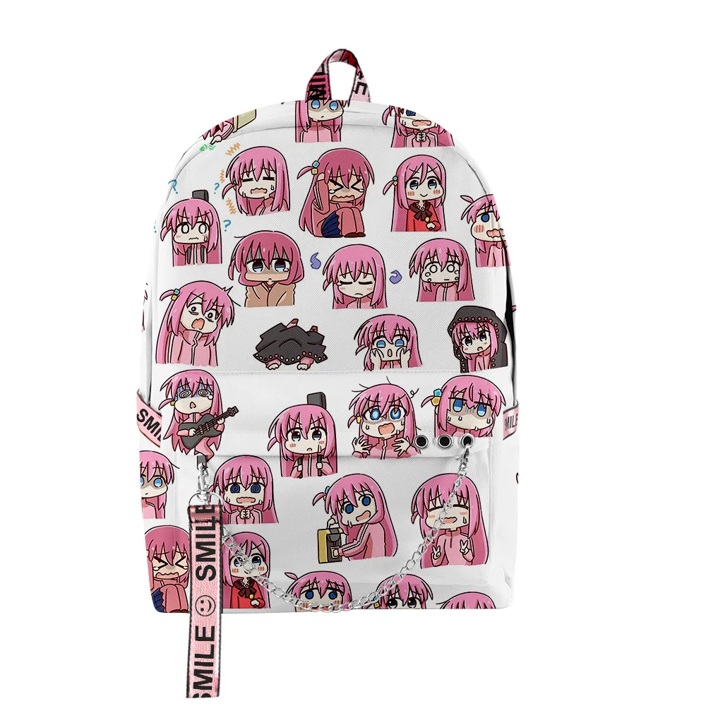 

Bocchi the Rock 2023 New Japanese Anime Unisex Zipper Rucksack Harajuku Schoolbag Unique Travel Bag