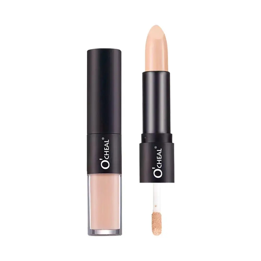 Doppel köpfiger Concealer Stick Hervorhebung & Bronzer Pen Kosmetik Aufhellung Kontur Kontur wasserdichte Kopf fläche Doppel a9h0