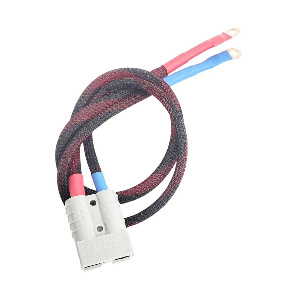 O-Ring Battery Connector 50A Battery Cable Direct Power Connections Cable Length 500mm 1000mm Flame-Retardant Material