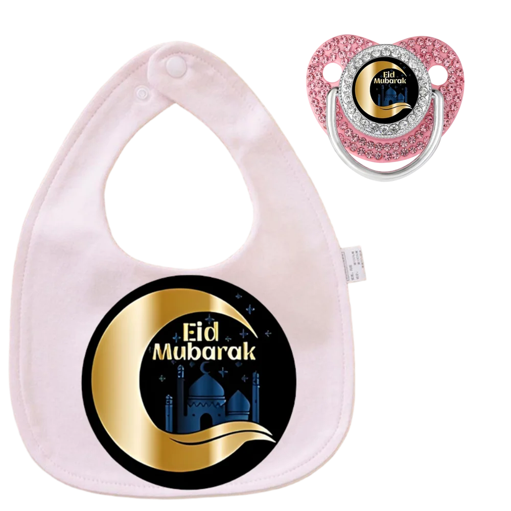 Crescent Moon Print Cute Cartoon Print Infant Pacifier Adjustable Snap Cute Cartoon Wholesale Drop Newborn Infant Gift
