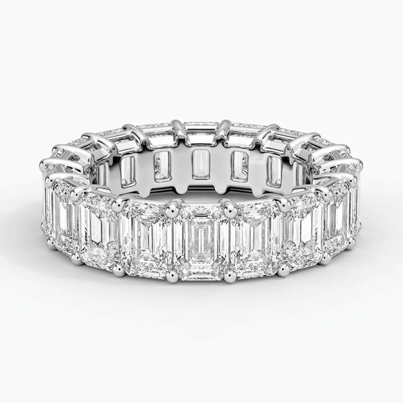 MUSHAN Jewelry Factory Wholesale 925 Sterling Silver Rings Wedding Band for Women Real D Color Moissanite Diamond Ring