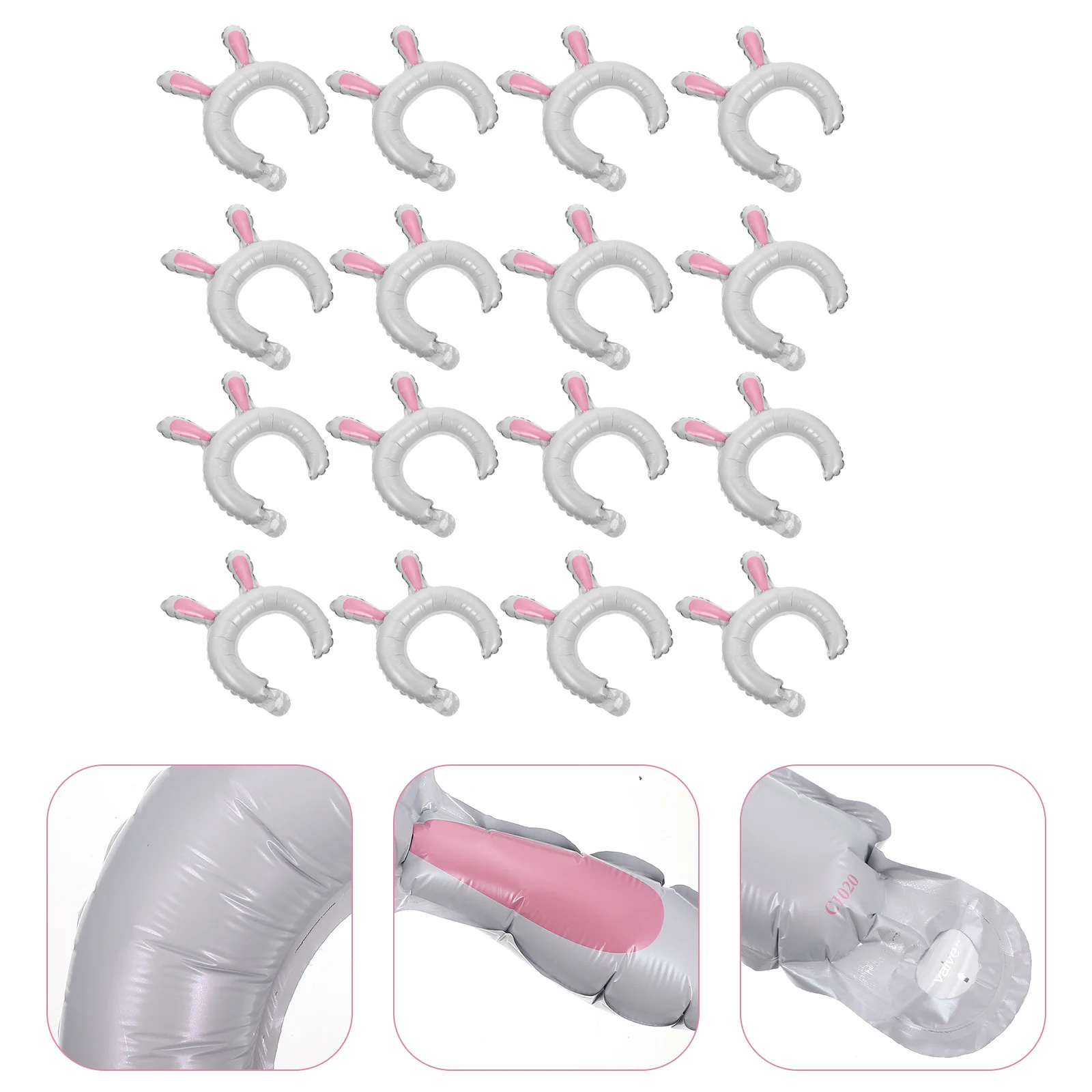 

50Pcs Cartoon Animals Balloon Headbands Inflatable Headband Adornment for Home Party Decor Animal Headbands Kids Balloon Decor