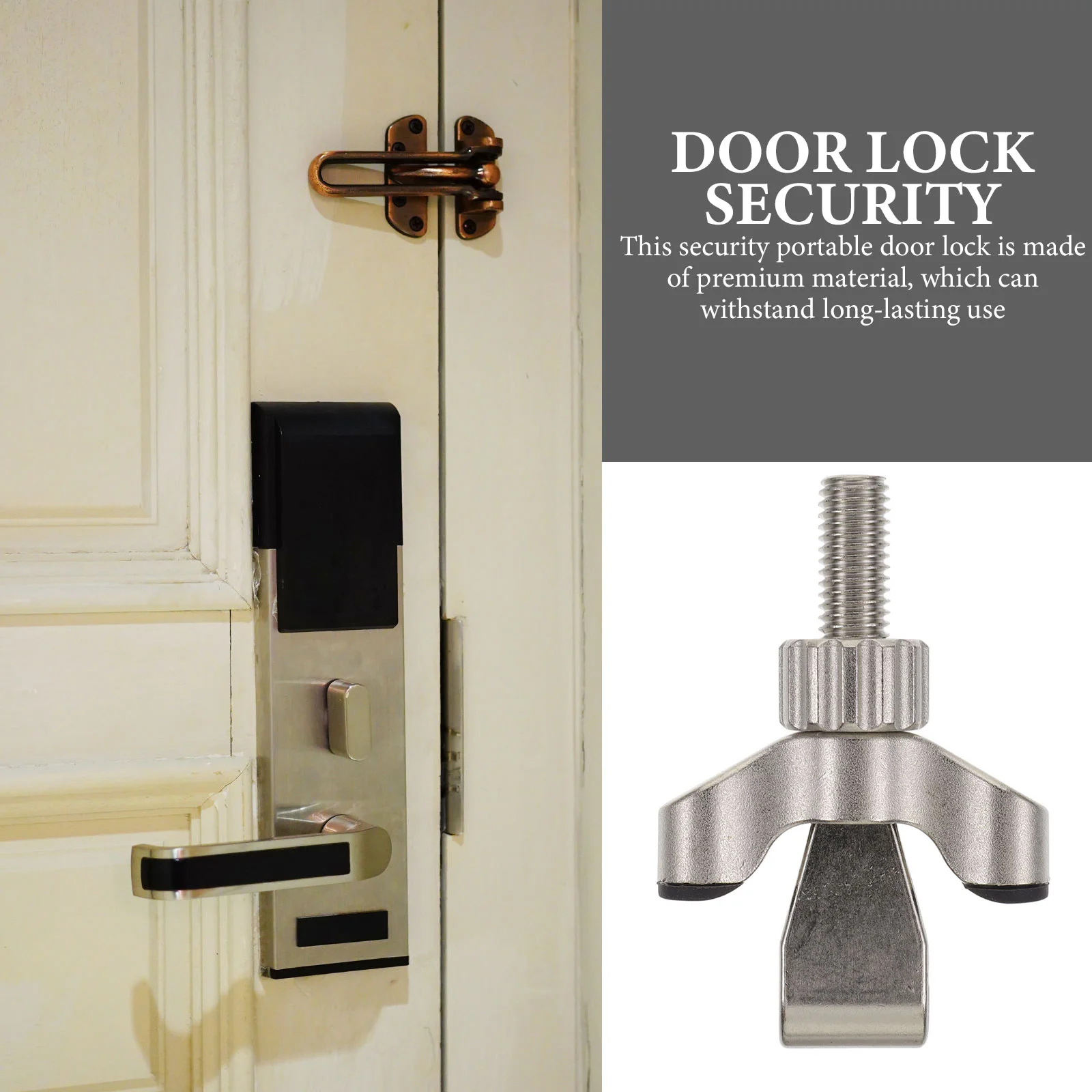 Door Stopper Portable Lock for Travel Stoppers Security Hotel Locks Doors Home Locker Travelers Travelling