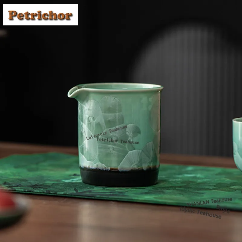 

230 мл Печ Fambe Crystal Ice Flower Чайный кувшин Divide Tea Cha Hai Диспенсер Справедливость Чашка Пуэр Ярмарка Кружка Чайная посуда Подарочные аксессуары