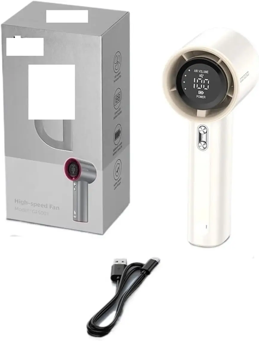 

Мини-вентилятор, перезаряжаемый, сильный ветер, 100-скоростные электрические вентиляторы, цифровой дисплей, регулируемый турбо-портативный уличный портативный