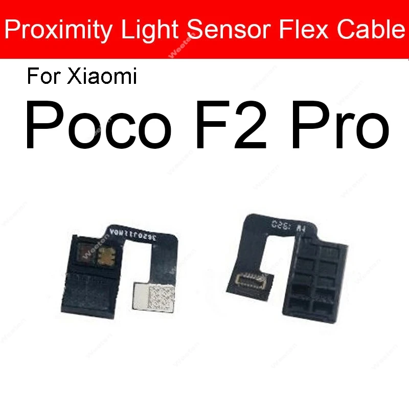 Flashlight Proximity Sensor Ambient Flex Cable For Xiaomi Poco F3 F2 F1 M3 X3 Pro X3 NFC Light Proximity Sensor Silicon Rubber