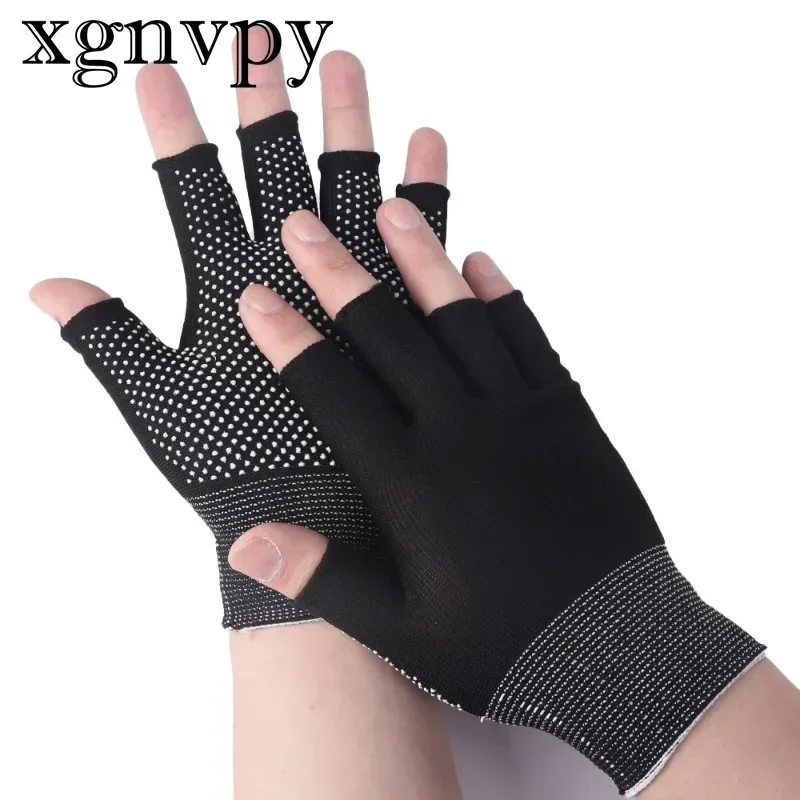 xgnvpy Summer Sun Protection Adhesive Non-slip Cycling Gloves for Women and Men Touch Screen Thin Outdoor Gloves