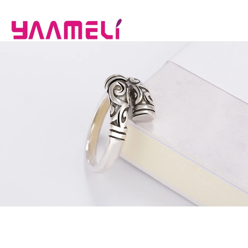 Großhandel Fabrik Preis Retro Einstellbare Ringe Vintage YAAMELI Metall Schmuck für Frauen Männer Rock Bague