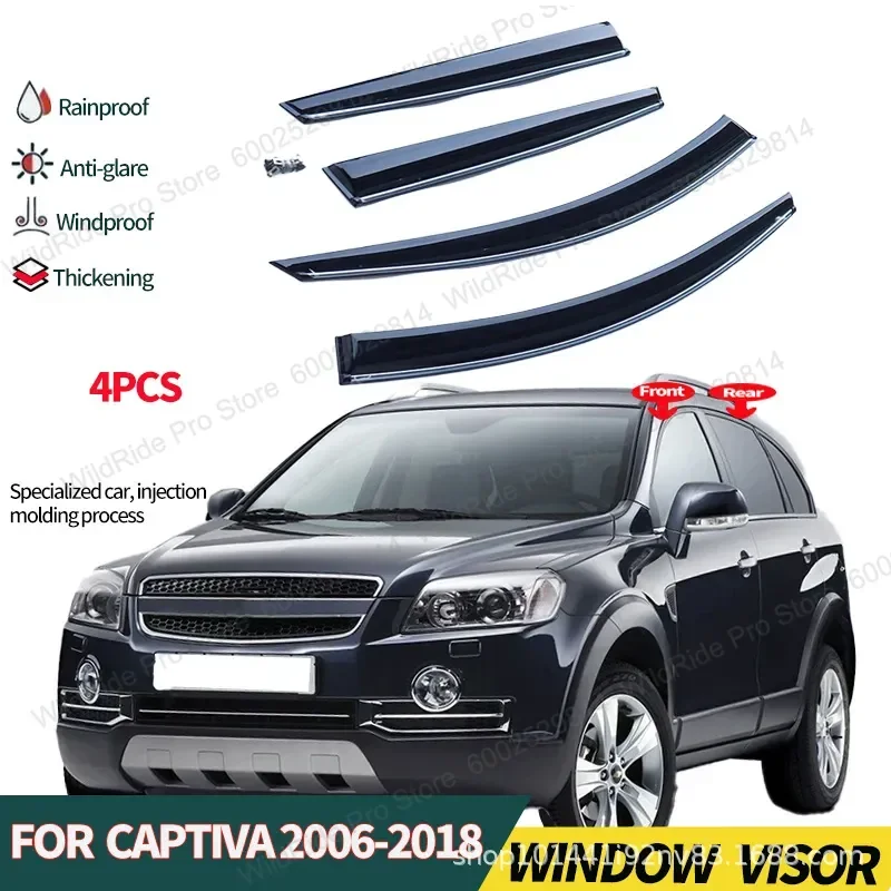 CAPTIVA C100 Window Visors for Chevrolet Copachi Rain and Shine