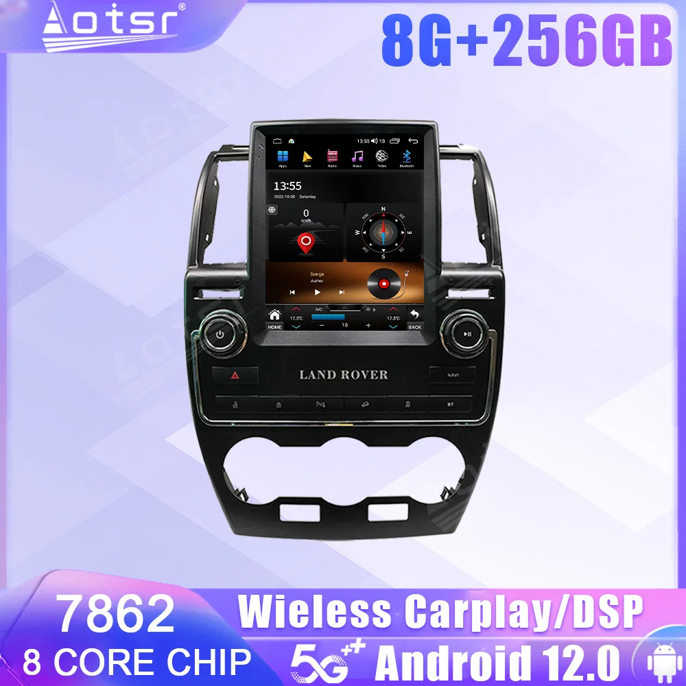 Android 12 Car Radio For Land Rover Freelander 2 LR2 L359 2006 2007 2008 2009 2010 2011 2012 2013 2014 2015 GPS Stereo Head Unit