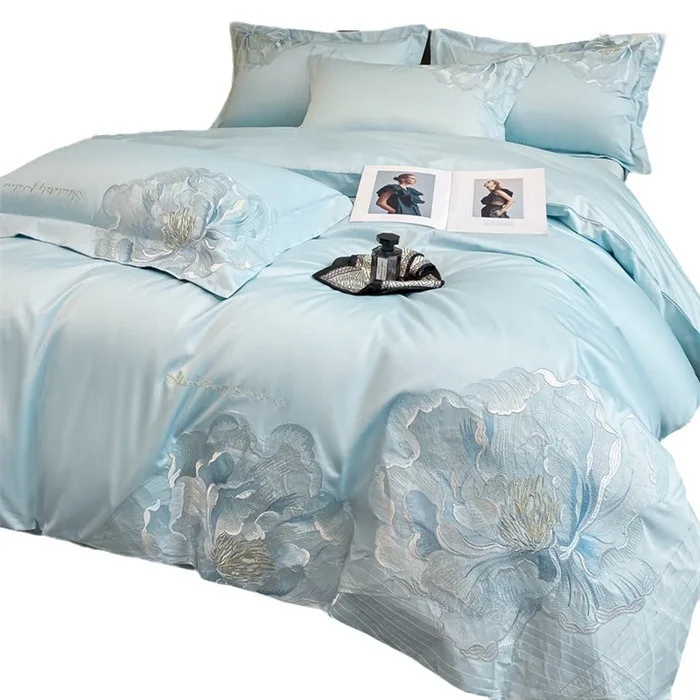 فاخر خفيف، عالي الجودة، شينجيانغ، سرير قطني قطيفة، طقم مكون من أربع قطع، قطن. #1
