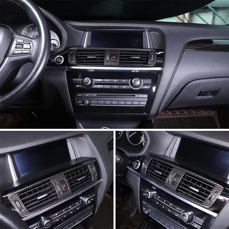 For BMW X3 F25 2011-2017 ABS Carbon Fiber Car Air Conditioning Vent Frame Cover Trim Sticker Car Accessories - Image 2