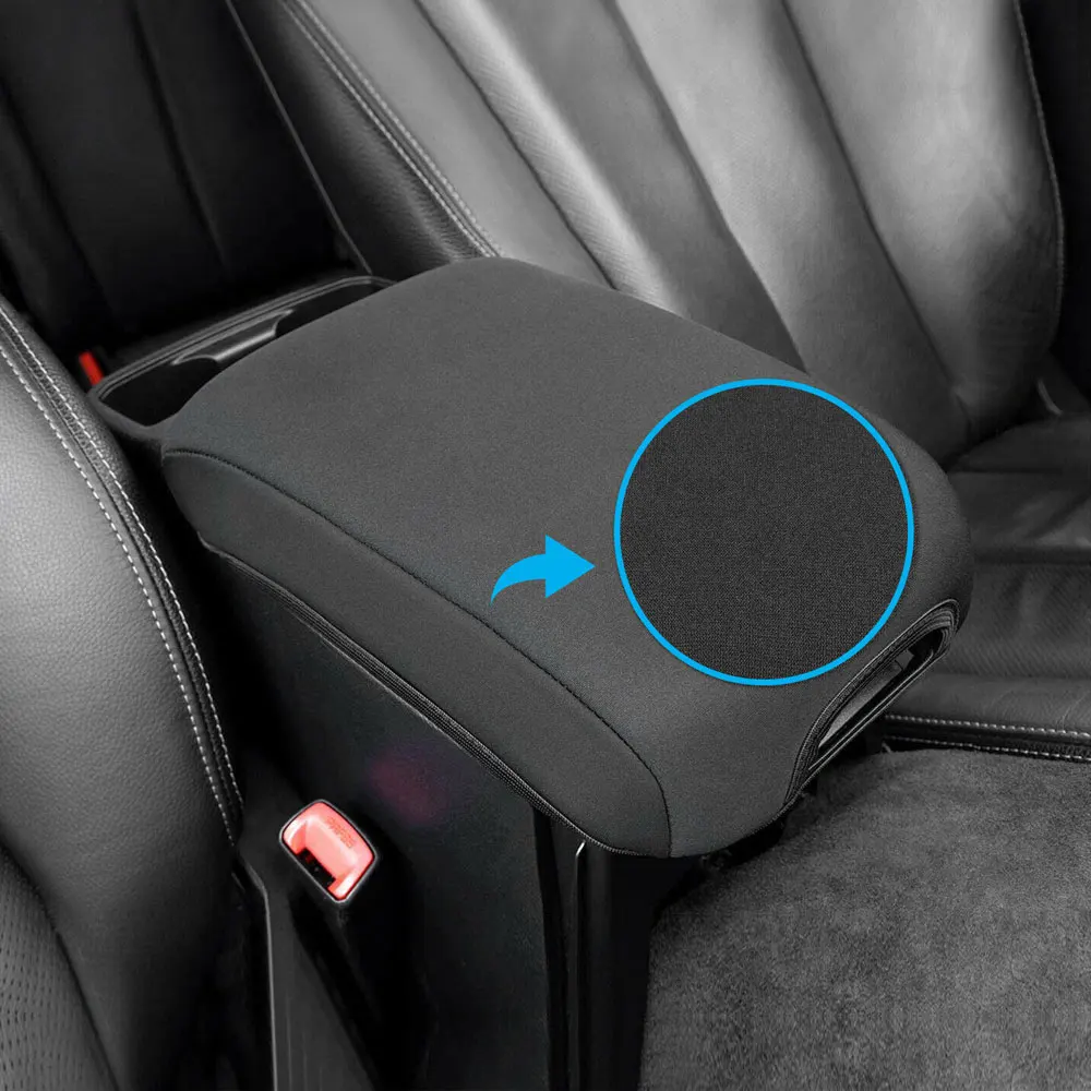 

Waterproof Black Neoprene Center Console Armrest Cover for Toyota Tacoma 2016 - 2021 Interior Parts Creative Car Accessories