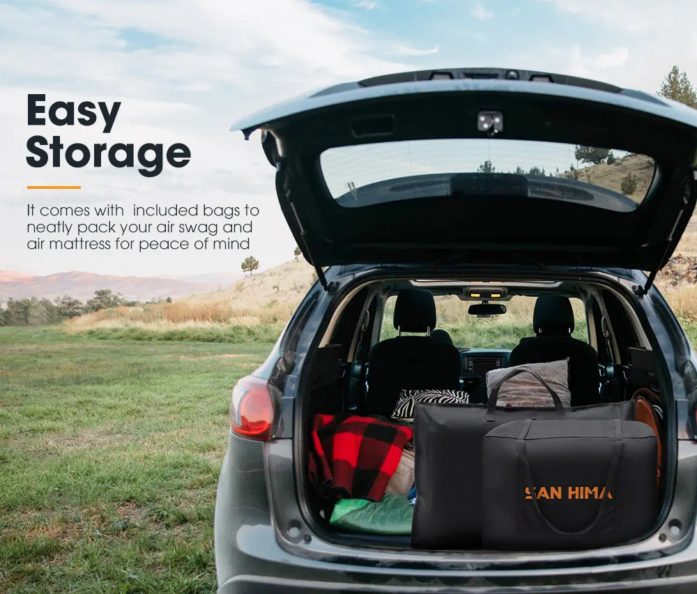 SAN HIMA impermeable senderismo viaje Bivvy doble aire Swag tiendas de campaña Camping al aire libre ligero tienda de campaña para 2 personas