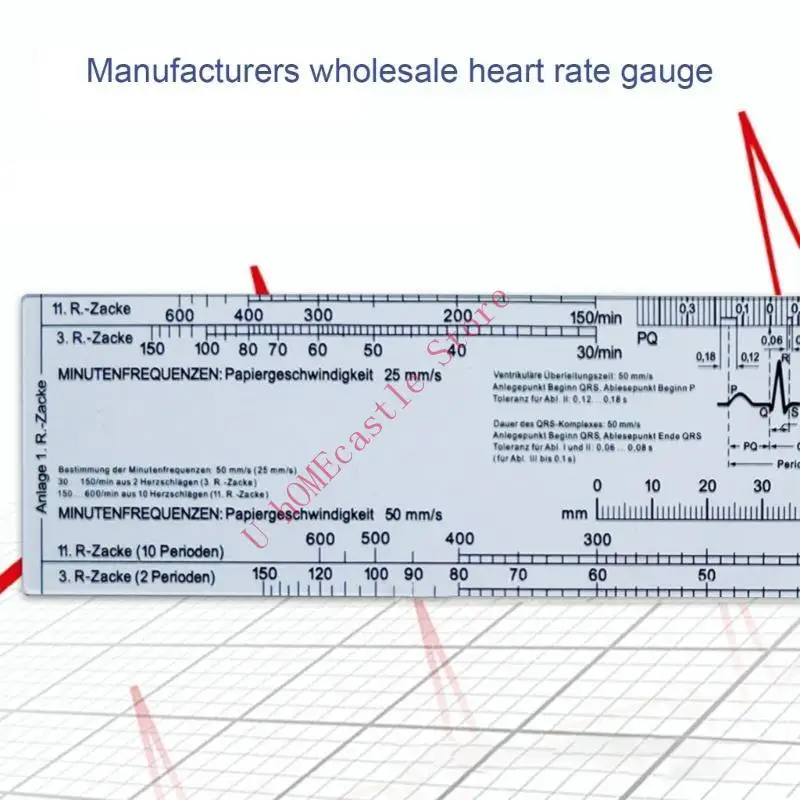 63HF Heart Rate Measurement Reference Guide Heart Rate Ruler Card Evaluation Tool