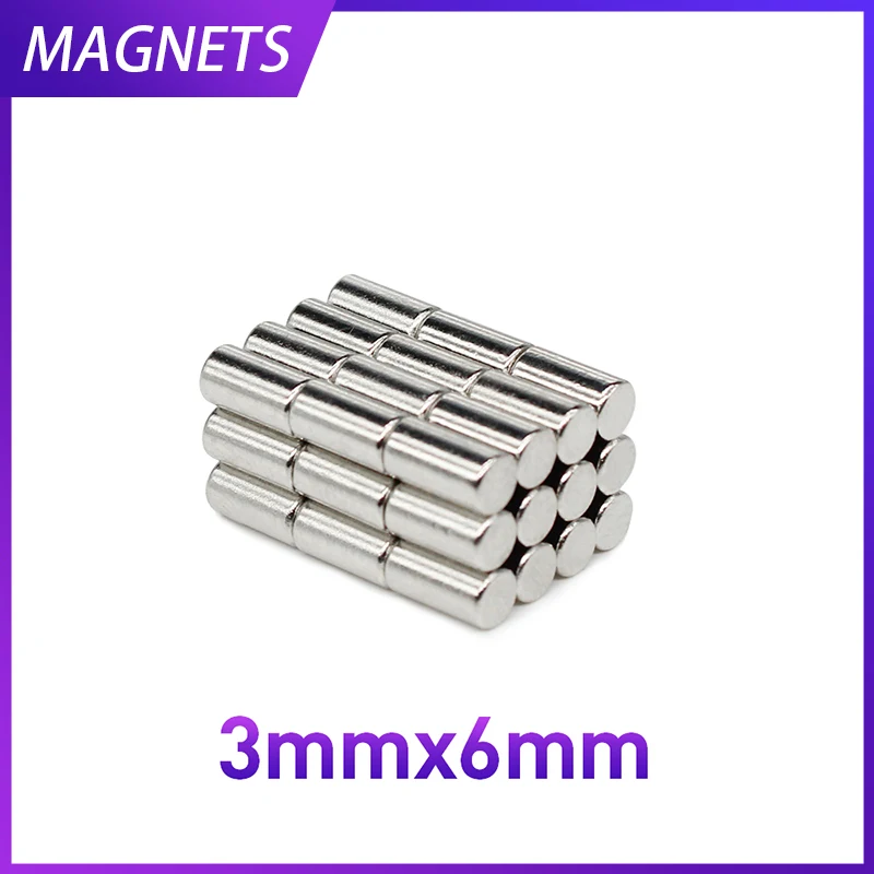 

20/50/100/500/1000PCS 3x6 Small Search Minor Magnet 3mm x 6mm Bulk Round Neodymium Magnets 3x6mm Disc Magnets strong 3*6 mm