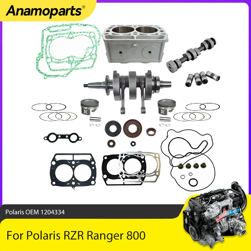 

Детали двигателя, коленчатый вал, прокладка цилиндра, гоночная модель для Polaris RZR Ranger Sportsman 800 2007 2014-1204334 OEM
