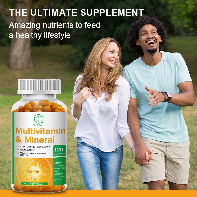 BBEEAAUU Multi-vitamines en minerale capsule Fysieke immuniteit en metabolische gezondheid Energiebooster Dagelijkse vitamine Voedingssupplement