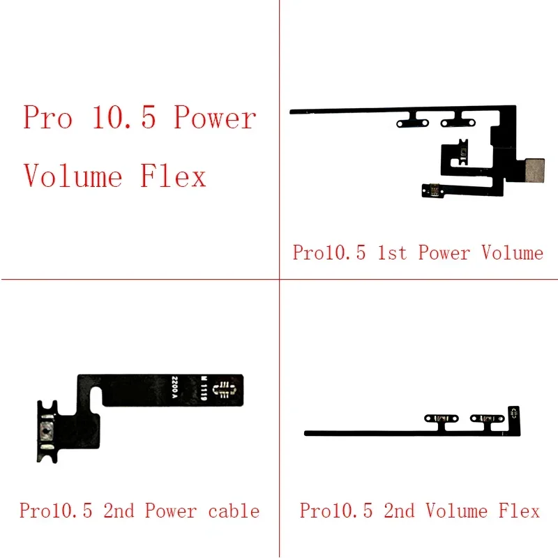 Replacement Part 1Pcs Power On Off Button Volume Switch Side Key Flex Cable For IPad Pro 10.5 1St A1701 A1709 A1852/2Nd Air 3 A2