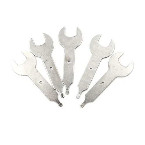 5pcs Metal Collet Wrench Key 9mm Nut Spanner For Supplies Dual purpose small wrench for opening and tightening nuts tool