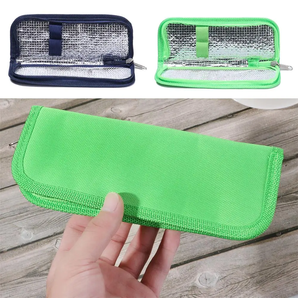 Portable Diabetic Insulin Cooling Bag Protector Pill Refrigerated Ice Pack Medical Cooler Insulation Organizer Travel Case