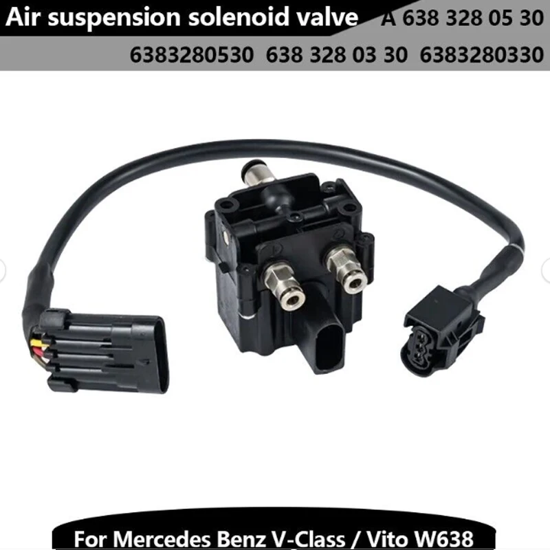 

A 638 328 05 30 6383280330 Air Suspension Solenoid Valve Block 6383280330 Suitable For Mercedes Benz V-Class / Vito W638