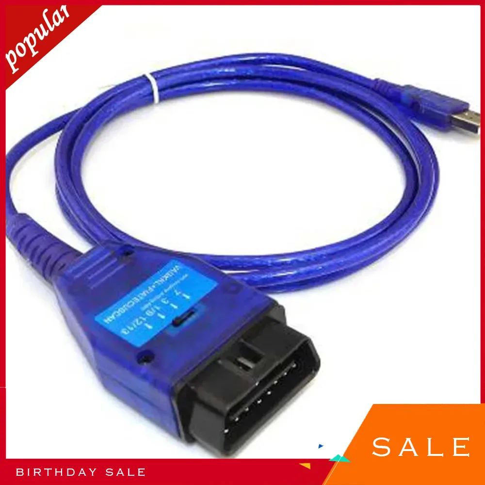 

1Pcs Ecu OBD2 USB KKL Car Diagnostic Cable For Fiat FTDI Chip Car Ecu Scanner Tool 4 Way Switch USB Interface