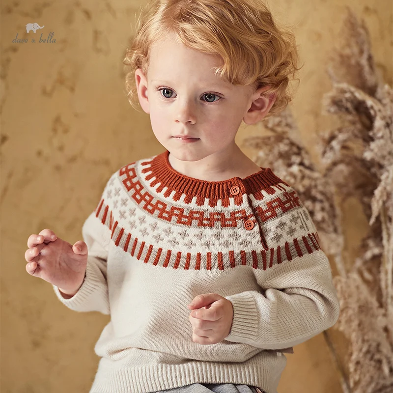 

Dave Bella 2023 New Autumn Winter Boys Baby Children Top Wool Knitwear Pullover Knitted Sweater Casual Fashion Outdoor DB4237663