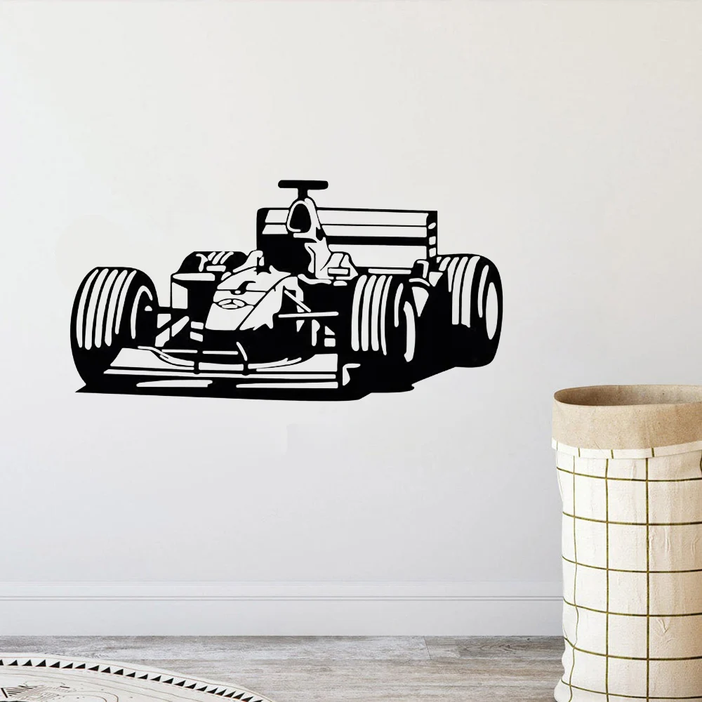 Race Wall Decal Car Lover Gift Garage Decor Vocational Race Wall Sticker for Home Kids Room Decor Vinyl Removable Decals S625