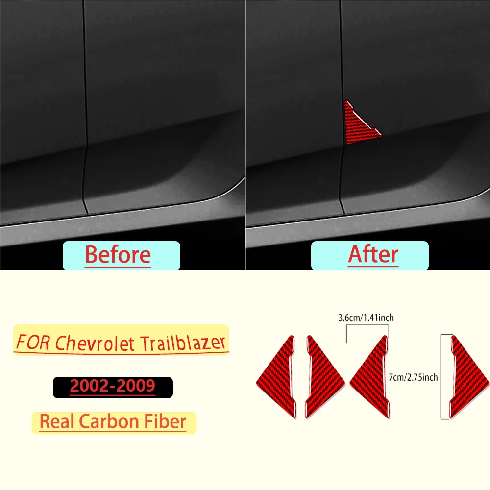 For Chevrolet Trailblazer 2002-2009 Car Instrument speedometer side panel Real Soft Carbon Fiber Interior Accessories Stickers