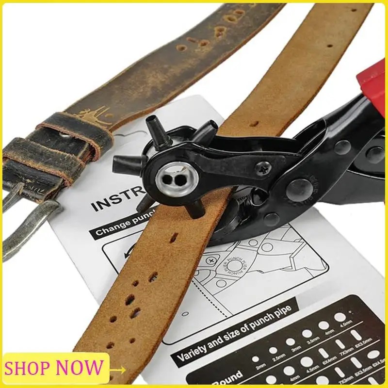

Especial Leather Hole Punch Set, Super Heavy Duty Rotary Puncher, Precision Multi Hole Sizes For Belts, Crafts Holes