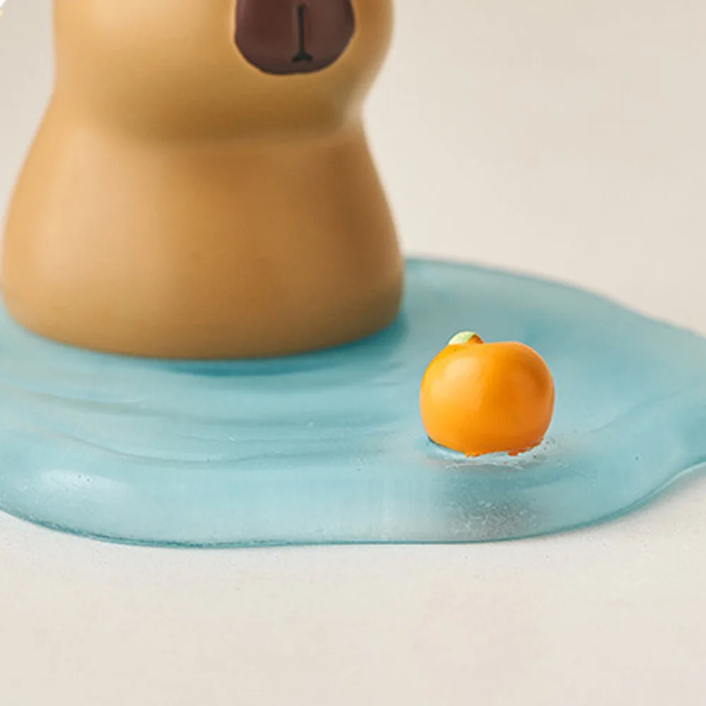 Soporte para teléfono de capibara de cocodrilo, adorno, figuritas de animales, soporte para teléfono móvil, decoración de escritorio, modelo de capibara creativo, juguete