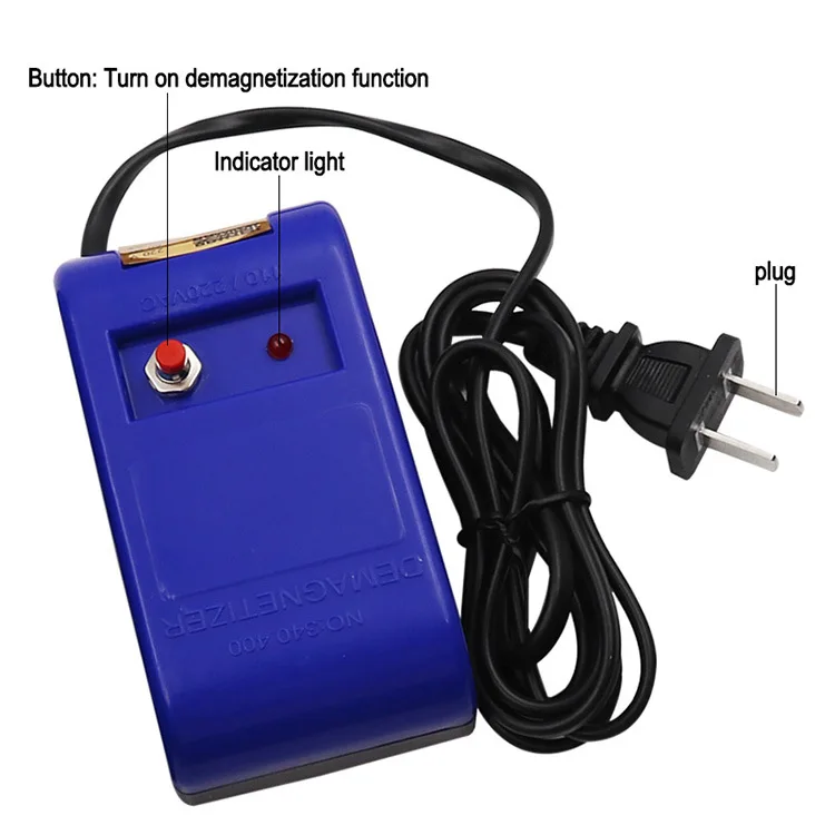 Uhren-Entmagnetisierer, mechanisches Quarz-Uhren-Reparaturwerkzeug, elektrisches professionelles Entmagnetisierungswerkzeug für Uhrmacher, EU-Stecker – Detail 3