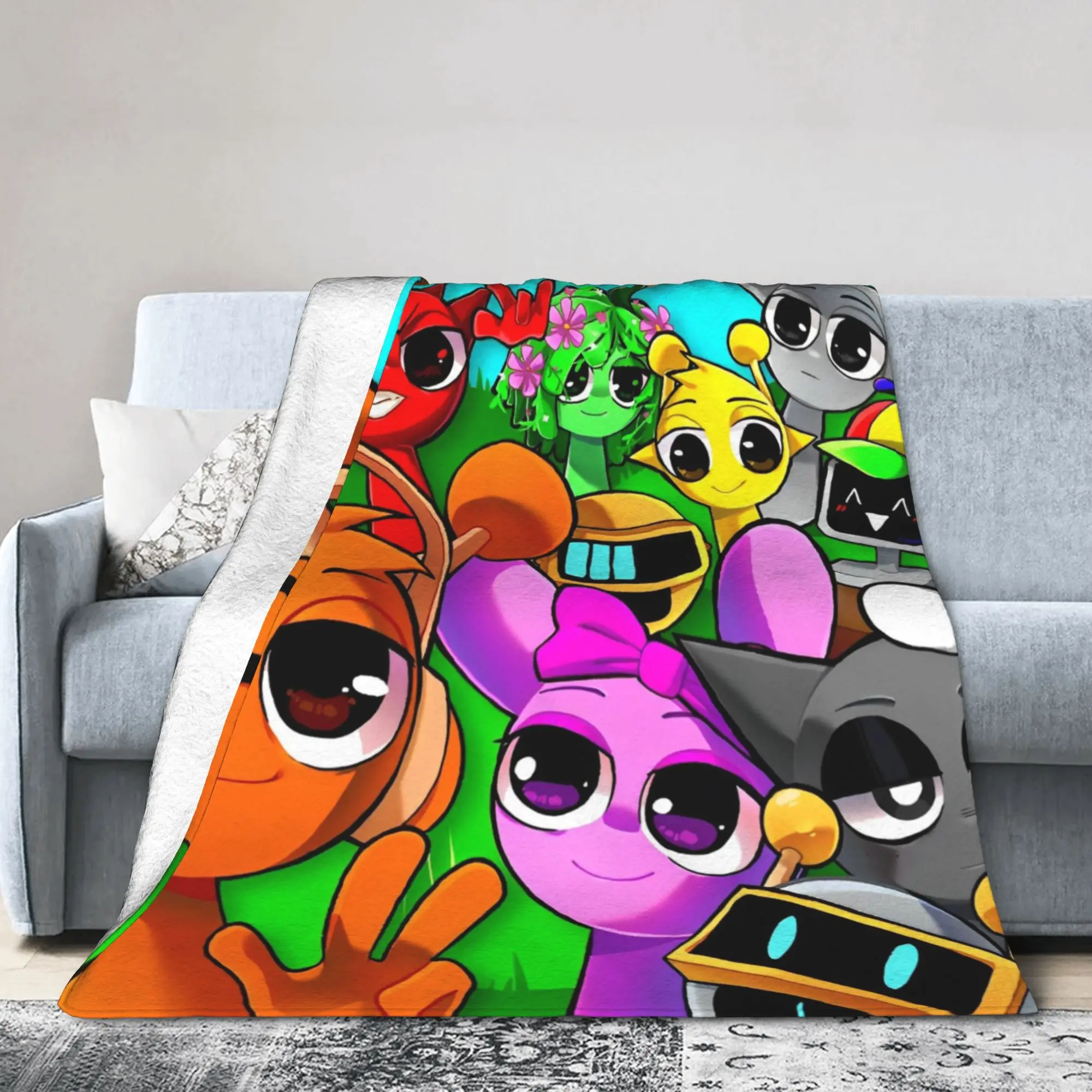 Sprunk Game Blankets Fleece Oren Pinki Super Soft Throw Blanket for Bedroom Sofa Bedspread