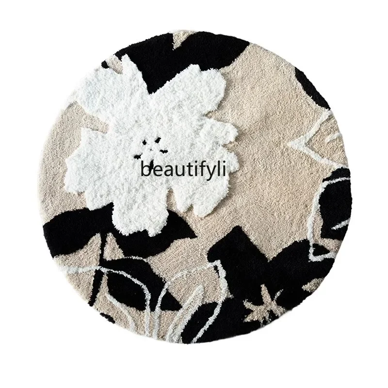 

Round carpet living room French round floor mat premium plush bedroom room bedside blanket